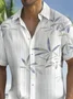 Royaura® Beach Resort Men's Hawaiian Shirt Plant Print Pocket Short Sleeve Shirt Big Tall