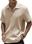 Royaura® Basic Plain Print Polo Shirt Stretch Comfort Wrinkle Free Seersucker Camping Pullover Polo Shirt Big Tall