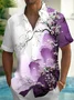 Royaura® Hawaiian Floral Print Men's Button Pocket Short Sleeve Shirt Big & Tall