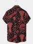 Royaura® Beach Vacation Men's Casual Stylish Hawaiian Shirt Summer Shirts Octopus Print Pocket Short Sleeve Sleeve Shirt Big Tall