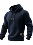 Royaura® Men's Plaid Textured Drawstring Hooded Sweatshirt Big & Tall