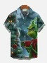 Royaura® Christmas Holiday Print Pocket Short Sleeve Shirt Big & Tall