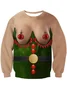 Royaura® Men's Christmas Ugly Sweatshirt Funny Print Casual Sweatshirt Big & Tall