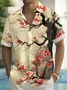 Royaura® Beach Vacation Men's Casual Stylish Hawaiian Shirt Summer Shirts Flowers Print Pocket Short Sleeve Sleeve Shirt Big Tall