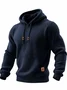 Royaura® Men's Plaid Textured Drawstring Hooded Sweatshirt Big & Tall