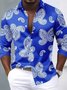 Royaura® Men's Vintage Paisley Print Twist-Down Long Sleeve Shirt Big & Tall
