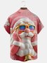 Royaura® Christmas Cartoon 3D Print Men's Button Pocket Short Sleeve Shirt Big & Tall