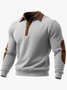 Royaura® Basic Men's Casual Fashion Ethnic Style Button Sweatshirt