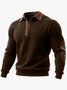 Royaura® Basic Men's Casual Fashion Ethnic Style Button Sweatshirt