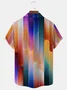Royaura® Gradient Art Print Men's Button Pocket Short-Sleeve Shirt Big & Tall