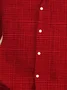 Royaura® Basic Red Christmas Print Men's Button Pocket Long-Sleeve Shirt Big & Tall