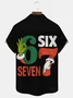 Royaura® Retro Funny 67 Meme – Grinch Hand Christmas Parody | Viral Six Seven Meme Design for Holiday Humor Fans Essential Short-Sleeved Shirt Big & Tall