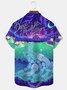 Royaura® Jellyfish Art Print Men's Button Pocket Hawaiian Short-Sleeve Shirt Big & Tall