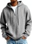 Royaura® Jacquard Men's Zipper Hooded Sweatshirt Big & Tall