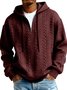 Royaura® Jacquard Men's Zipper Hooded Sweatshirt Big & Tall