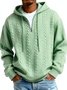 Royaura® Jacquard Men's Zipper Hooded Sweatshirt Big & Tall