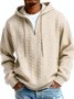 Royaura® Jacquard Men's Zipper Hooded Sweatshirt Big & Tall