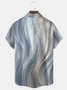 Royaura® Retro Gradient Art Print Men's Button-Down Short-Sleeve Hawaiian Shirt Big & Tall