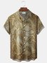Royaura® Retro Artistic Leaf Print Men's Button-Down Short-Sleeve Hawaiian Shirt Big & Tall