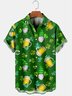 St. Patrick's Day Casual Loose Men's Short Sleeve Shirt