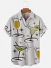 Daily Wine Cup Casual Men's Short Sleeve Hawaiian Shirt