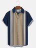 Men's Vintage Lapel Loose Chest Pocket Short Sleeve Trendy Bowling Shirt