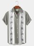 Men's Vintage Bowling Beach Hawaiian Short Sleeve Shirt