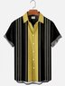 Men's Retro Geometric Hawaiian Short Sleeve Shirt