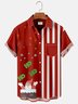 Men's Ho Ho Ho Christmas Hawaiian Vacation Short Sleeve Shirt