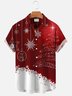 Royaura Men's christmas Lights Print Hawaiian Shirts Breathable Button Up Big and Tall Shirts