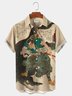 Royaura Ukiyo-e Pattern Men's Miyamoto Musashi Hawaiian Short Sleeve Shirt