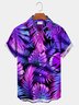 Royal Holiday Plants Hawaiian Beach Men's Super Large Short Sleeve Shirt