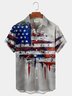 Royaura American Flag Art Oil Painting Wall Painting Print Chest Bag Shirt Plus Size Shirt