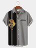 Royaura Vintage Bowling Dragon Element Japanese Text Print Shirt Plus Size Shirt