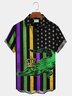 Royaura Mardi Gras Alligator Carnival Hawaiian Shirt Plus Size Vacation Shirt