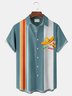 Royaura Holiday Casual Cinco de Mayo Men's Vintage Bowling Shirts Stretch Oversized Camp Hawaiian Shirts