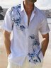 Royaura Natural Fiber Floral Men's Beach Hawaii  Aloha Shirts