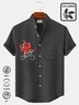 Royaura Natural Fiber Basic Octopus Stand Collar Men's Button Pocket Shirt