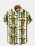 Royaura Beach Vacation Tiki Totem Men's Hawaiian Shirts Stretch Plus Size Aloha Camp Shirts