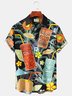 Royaura Beach Vacation Tiki Totem Men's Hawaiian Shirts Cocktail Stretch Plus Size Aloha Camp Shirts