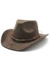 Royaura western cowboy buckskin hat