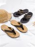 Royaura® Holiday Sandals Beach Canvas Flip-Flops