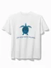 Royaura® Protect Marine Life Turtle Print Men's Round Neck Short Sleeve T-Shirt