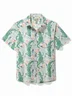 Royaura® Beach Holiday Crocodile Men's Hawaiian Shirt Stretch Easy Care Quick Dry Camp Shirt Large Tall
