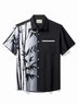 Royaura Hawaiian Bamboo Ombre Printed Men's Button Pocket Shirt