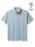 Royaura® Cotton Linen Men's Camp Shirt Breathable Comfort Pocket Beach Vacation Shirt Big Tall