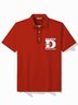 Royaura® Drewrys Beer letter LOGO D printed Men's Casual Short-Sleeved Polo shirt
