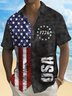 Royaura® Independence Day 1776 Men's Holiday Shirt Stretch Quick Dry Camp Pocket Shirt Big Tall