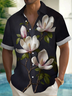 Royaura® Hawaiian Floral Art Print Men's Button Pocket Short Sleeve Shirt Big & Tall
