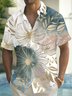 Royaura® Beach Vacation Men's Casual Stylish Hawaiian Shirt Summer Shirts Plants Flowers Print Pocket Short Sleeve Sleeve Shirt Big Tall